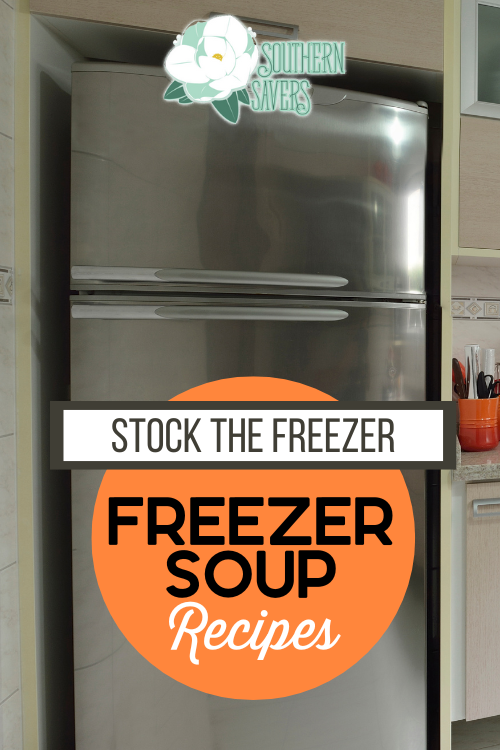 Stock your freezer for busy nights with our monthly round up frugal recipes. This month I have 5 freezer soup recieps that all use common ingredients!