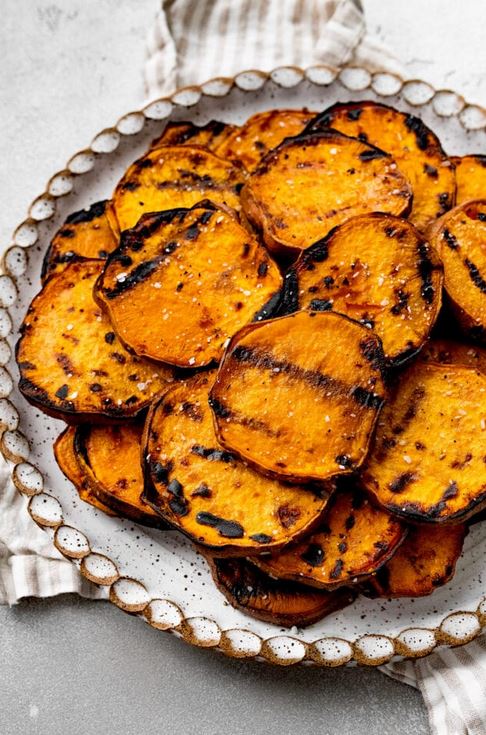 grilled sweet potatoes