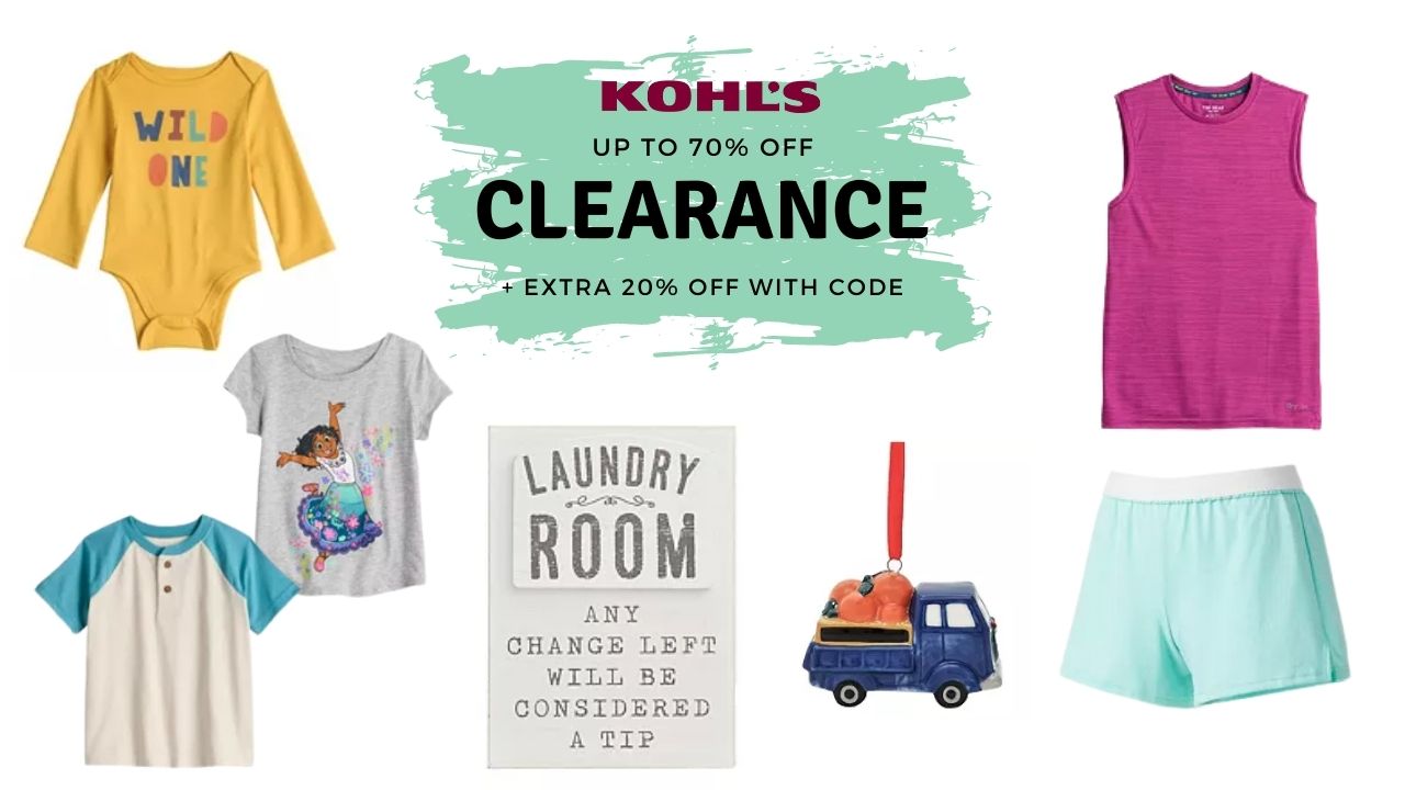 Kohl's Extra 20 Off Clearance Items Ends Tomorrow! Southern Savers