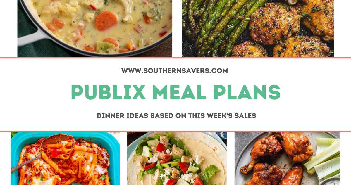 publix meal plans 3/22