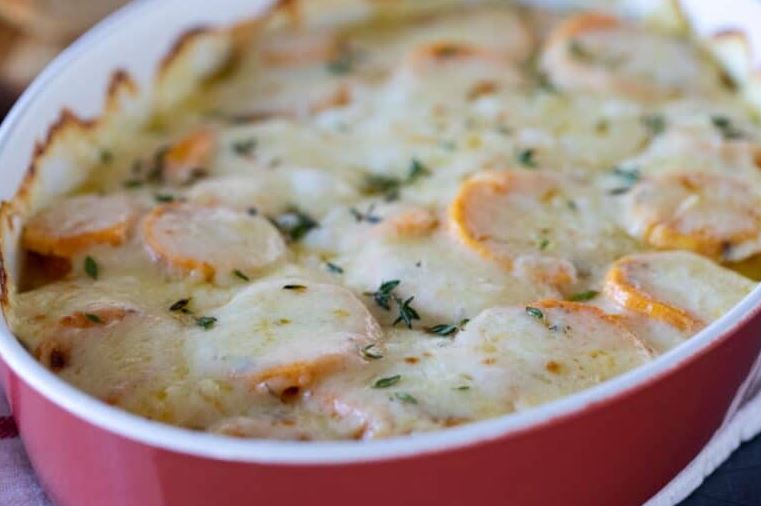 scalloped sweet potatoes