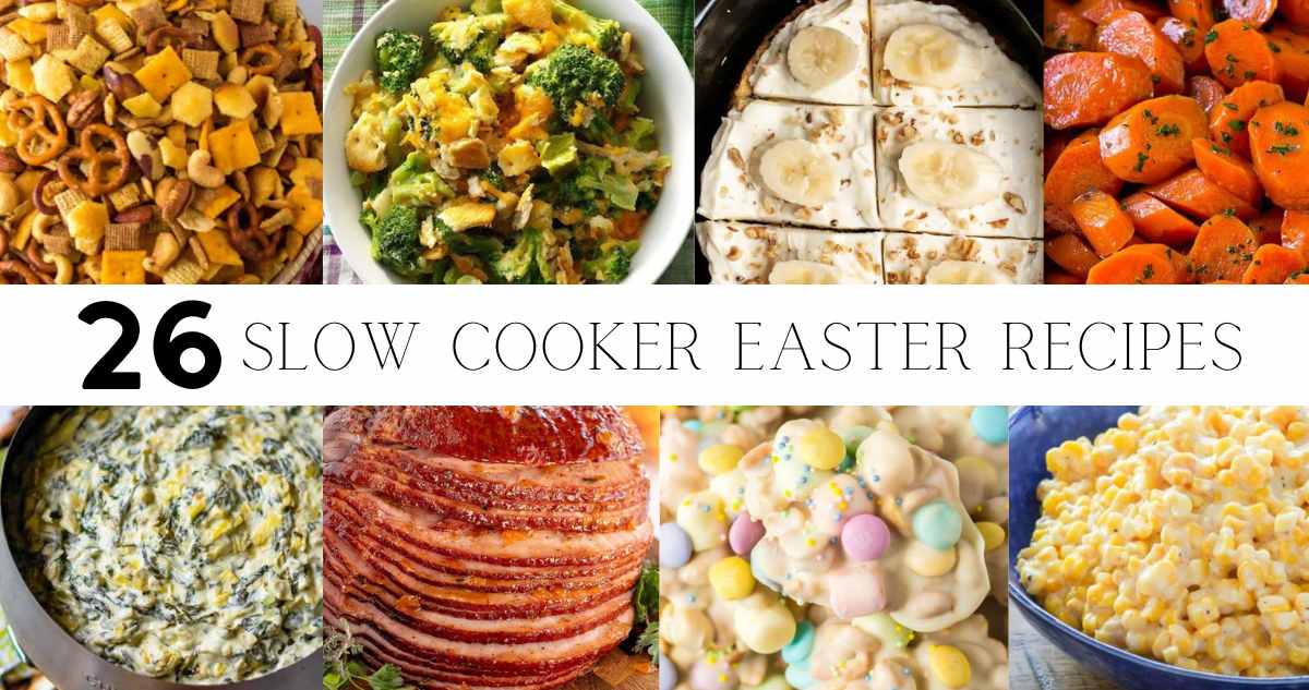 Make some room in the oven with these slow cooker Easter recipes! This recipe list includes appetizer, entrees, sides, and even a few desserts.