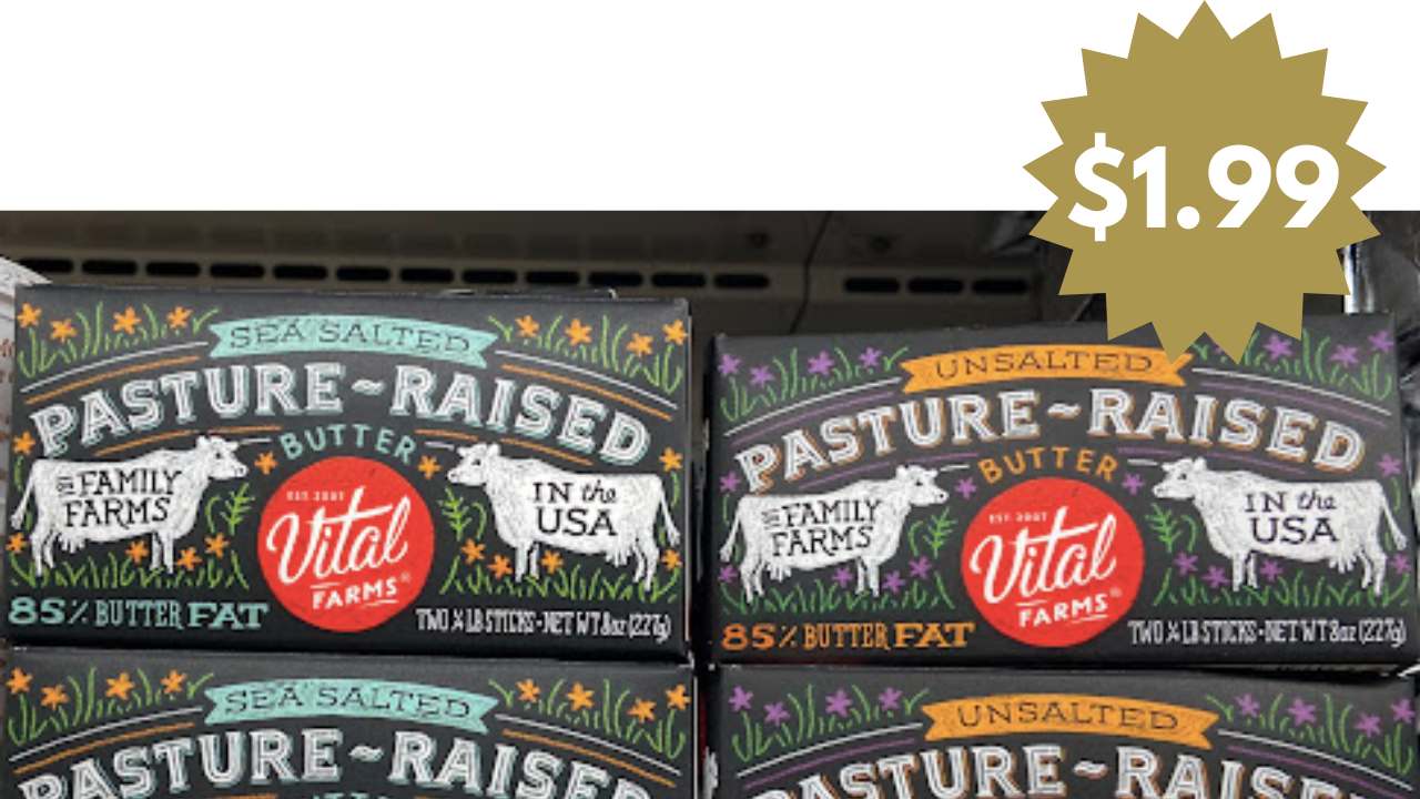 1.99 Vital Farms Butter with Stacking Deals at Kroger Southern Savers