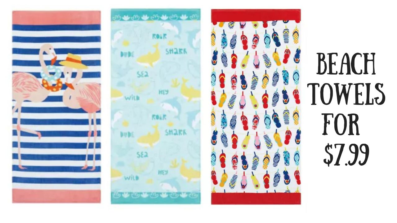 Belk 7.99 Beach Towels (reg. 16) Southern Savers
