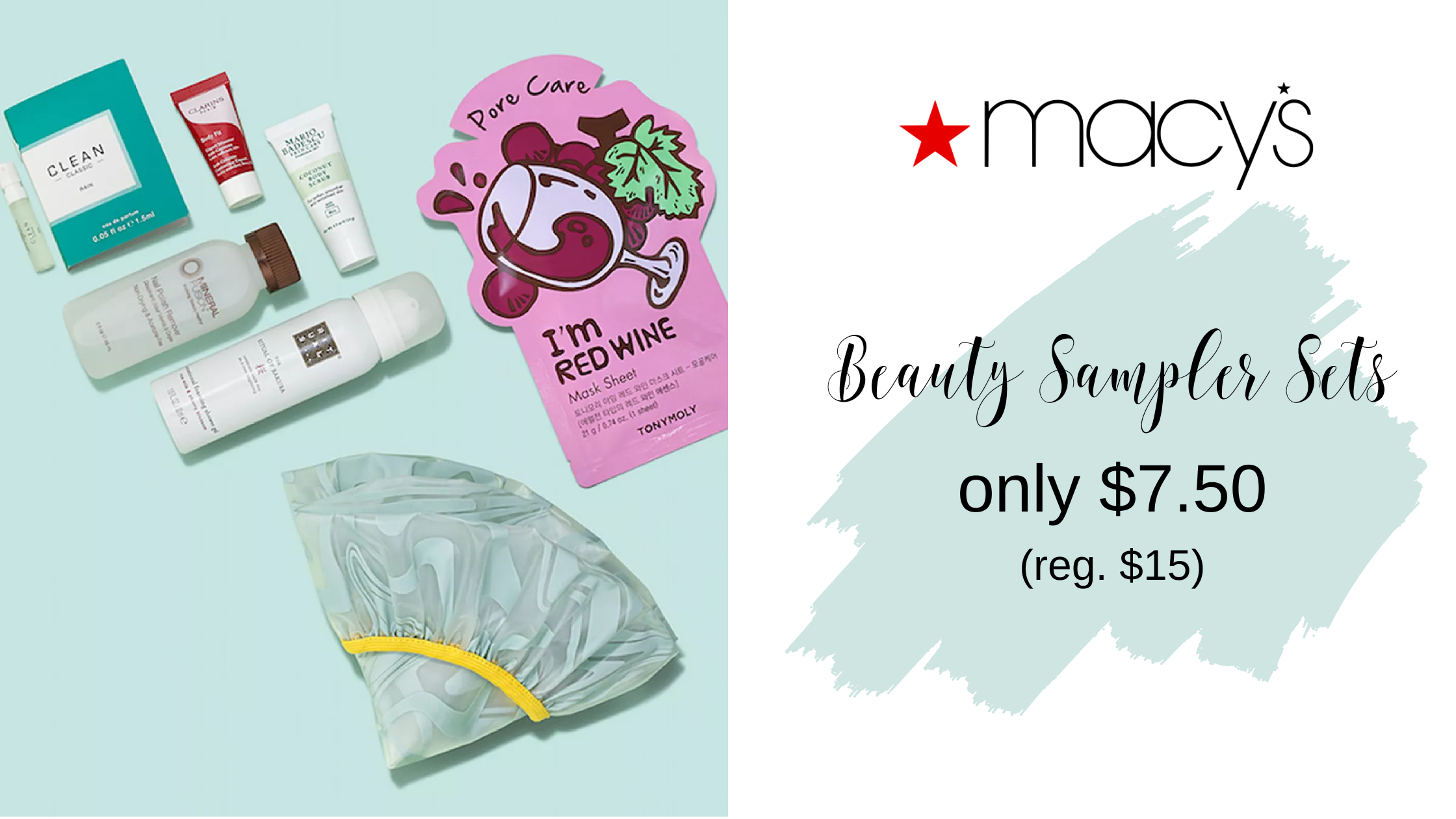 Macy's 7-Piece Beauty Sampler Now $7.50 (reg. $15) :: Southern Savers
