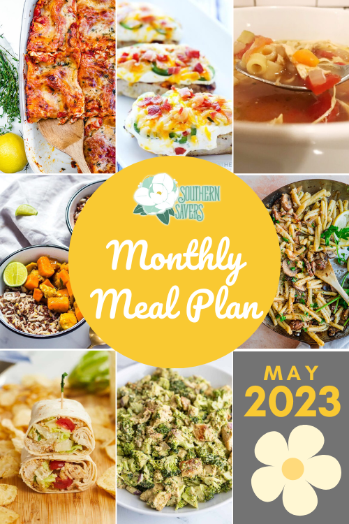 Take charge of your meal planning by using our free monthly meal plan. Here are 31 ideas for the month of May to make life easier.