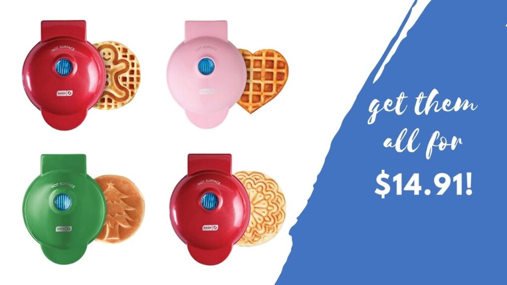 Sam's Club 4Count Mini Waffle Maker 14.91 (reg. 40)! Southern Savers