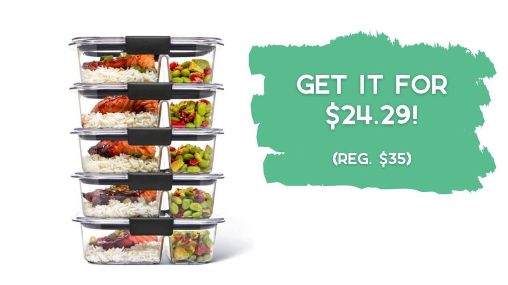 Rubbermaid Meal Prep Set $24 (reg. $35) :: Southern Savers