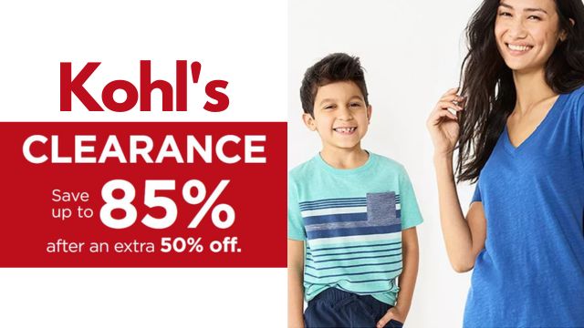 Extra 50% Off Kohl's Clearance  Tees & More Starting at $2