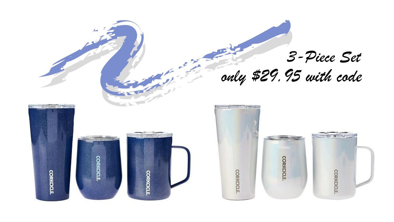 Corkcicle 3Piece Drinkware Set as Low as 30 (reg. 50) Southern Savers