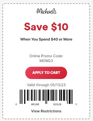 Michaels  $10 Off $40 Coupon, Including Sale! :: Southern Savers