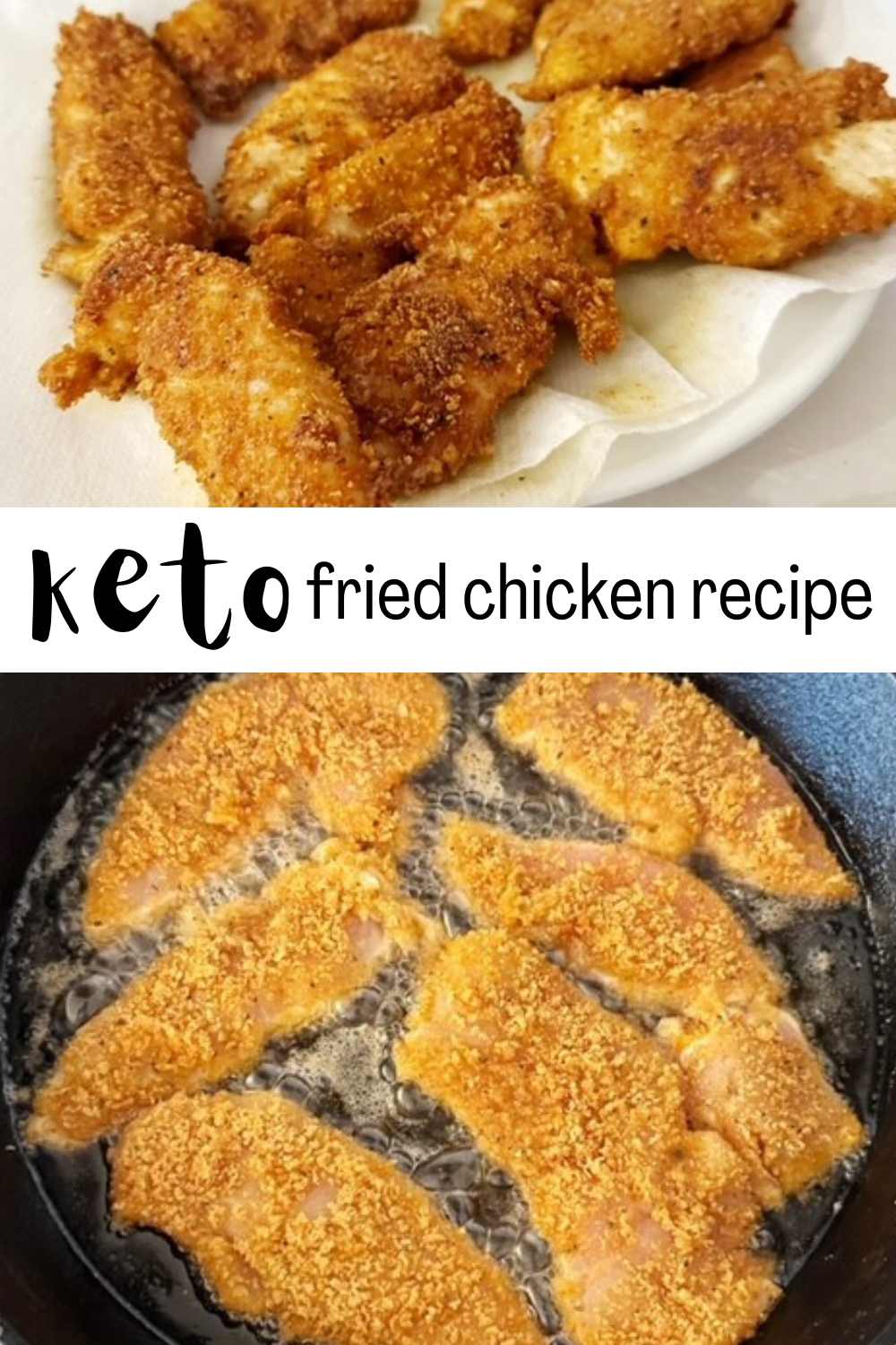 Trying to maintain a keto diet, but miss fried chicken? This keto fried chicken recipe will help and it's delicious!