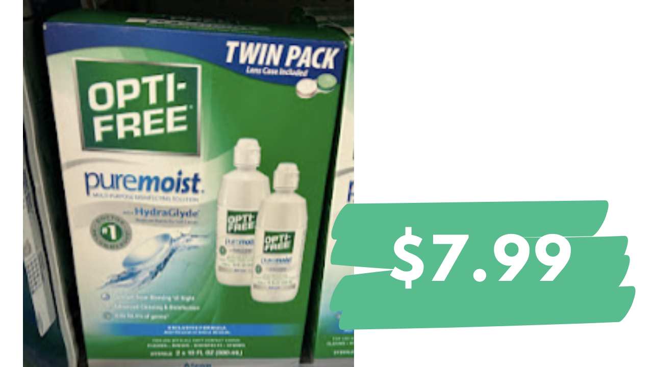 7.99 OptiFree Contact Solution Twin Packs at CVS Southern Savers