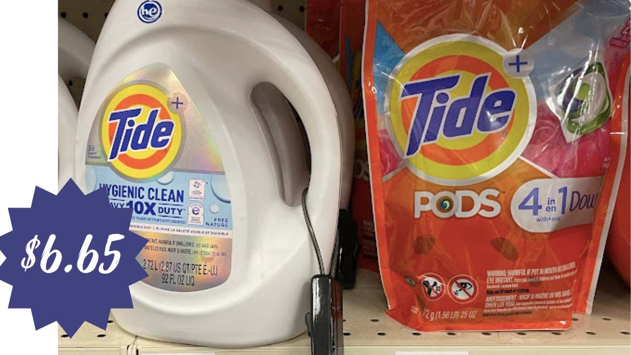 6.65 Tide Laundry Detergent with Target Giftcard Deal (reg. 12.99