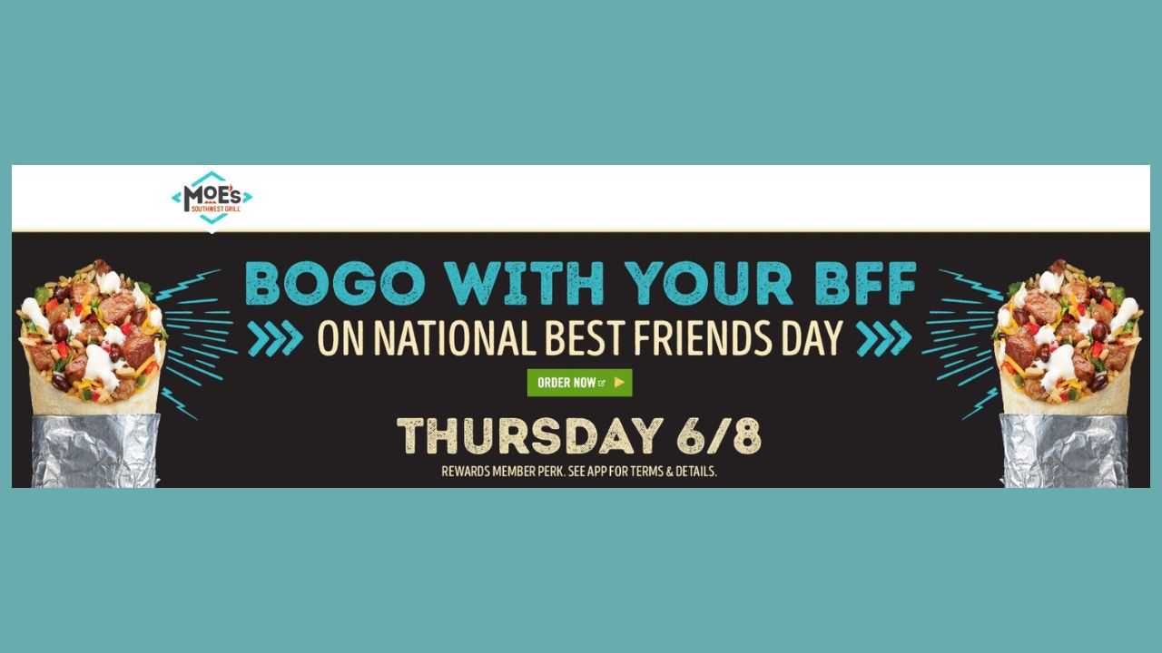 Moe's Southwest Grill BOGO Free Entree! Southern Savers