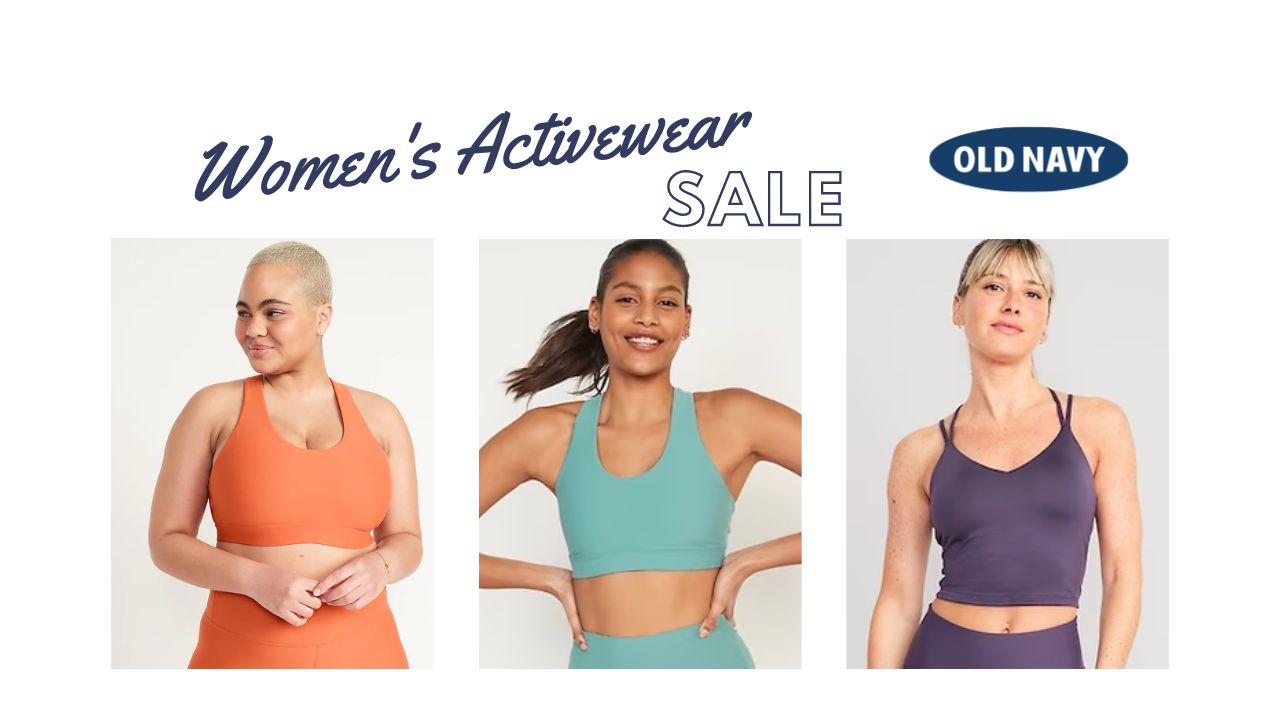 Old Navy $10 Active Bras, $8 Tops For Women :: Southern Savers