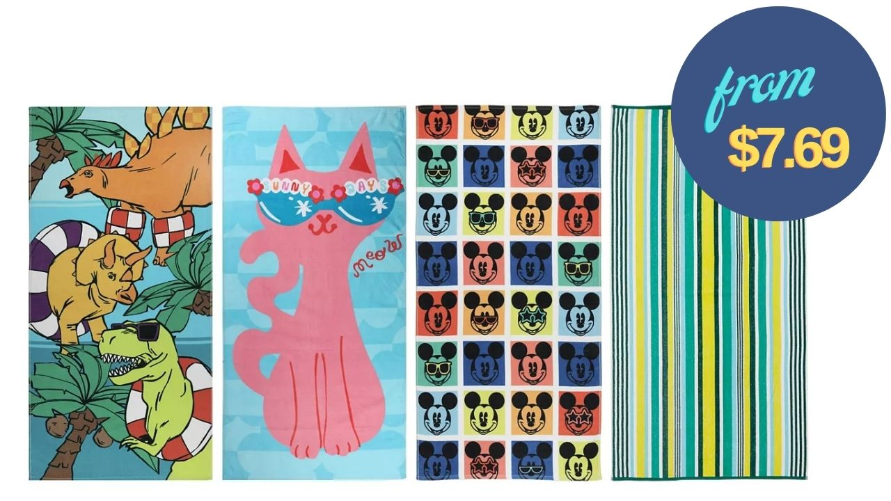 Kohl's The Big One Beach Towel 9.34 or Less! Southern Savers