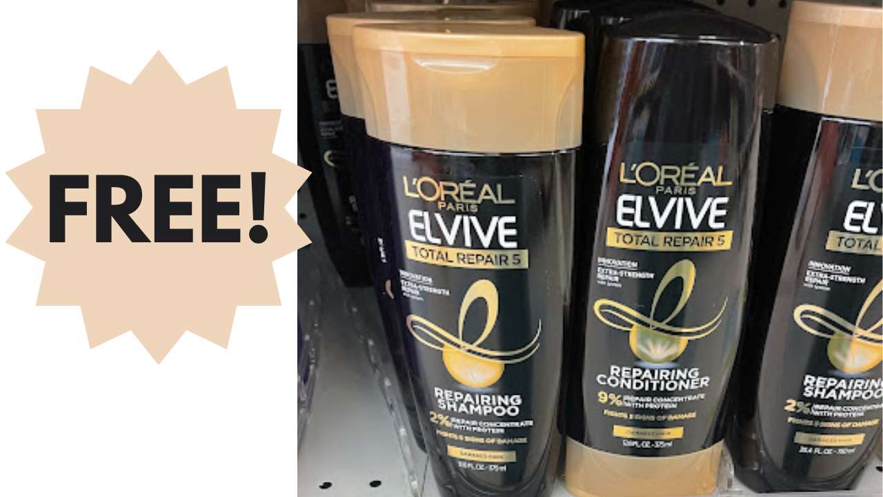 FREE L'Oreal Paris Elvive Shampoo & Conditioner at Walgreens
