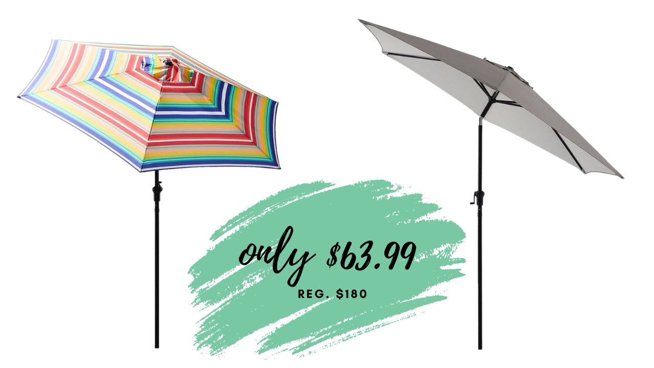 Kohl's 9 Ft. Patio Umbrella 63.99 (Reg. 180) Southern Savers