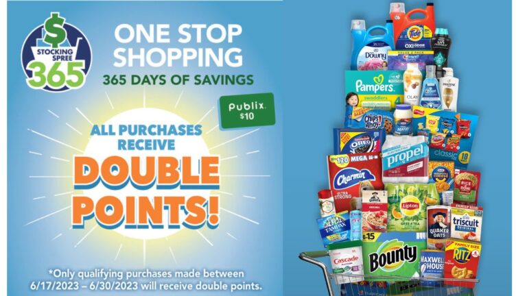 Earn Double Stocking Spree Point at Publix thru 6/30 :: Southern Savers