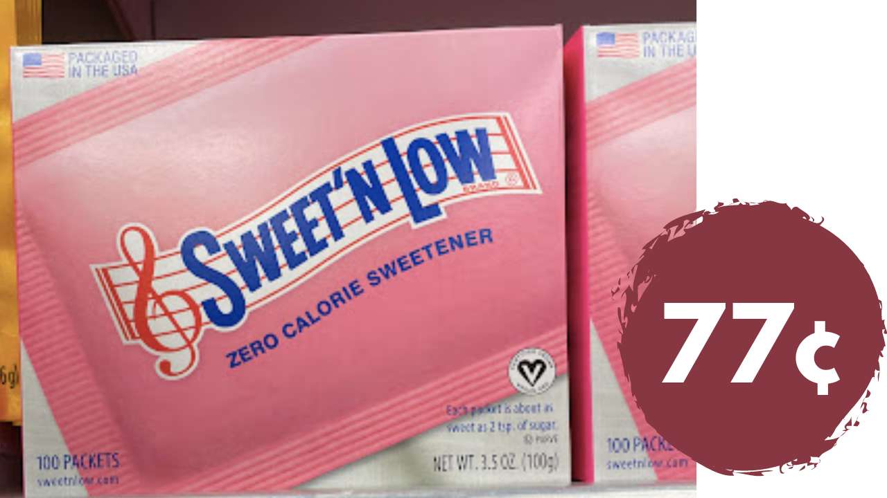 Sweet'n Low Zero Calorie Sweetener 100Packs for 77¢ Southern Savers