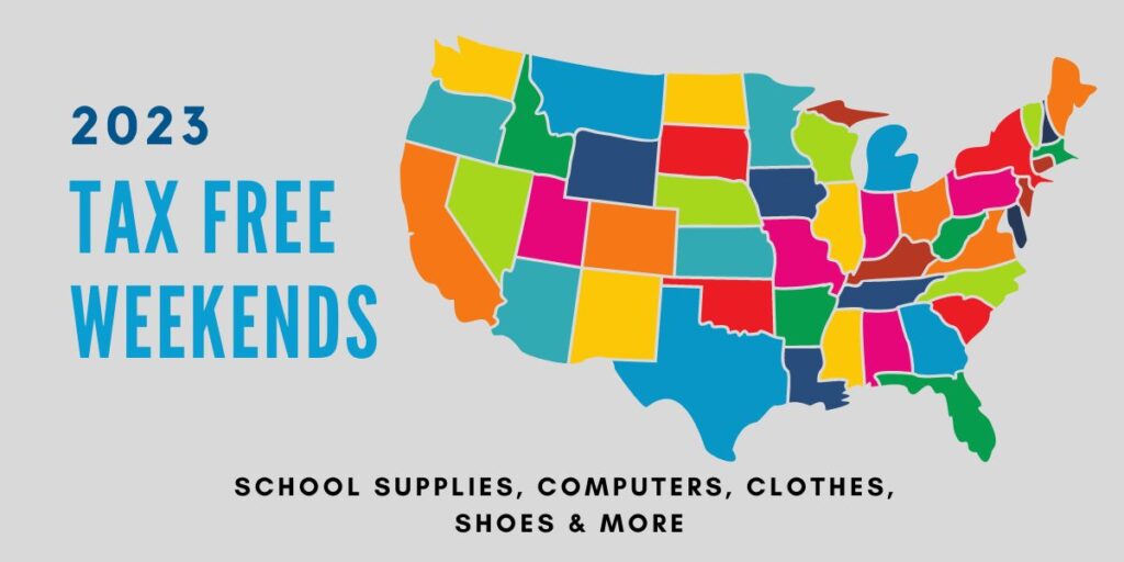 2023 Tax Free Weekends for Back to School Shopping :: Southern Savers