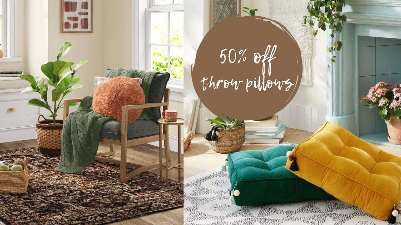 Floor & Throw Pillows 50 Off at Target Southern Savers