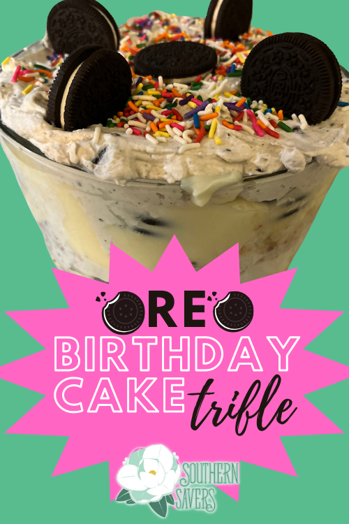 Looking for a fun dessert recipe for a special occasion? This oreo birthday cake trifle is over the top and will not disappoint!