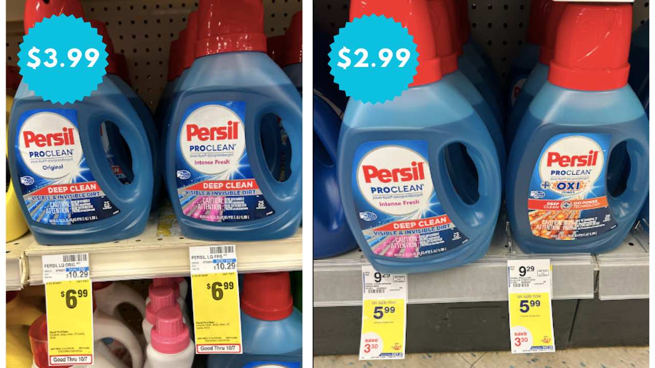 Persil Laundry Detergent as Low as 2.99 at Walgreens & CVS Southern