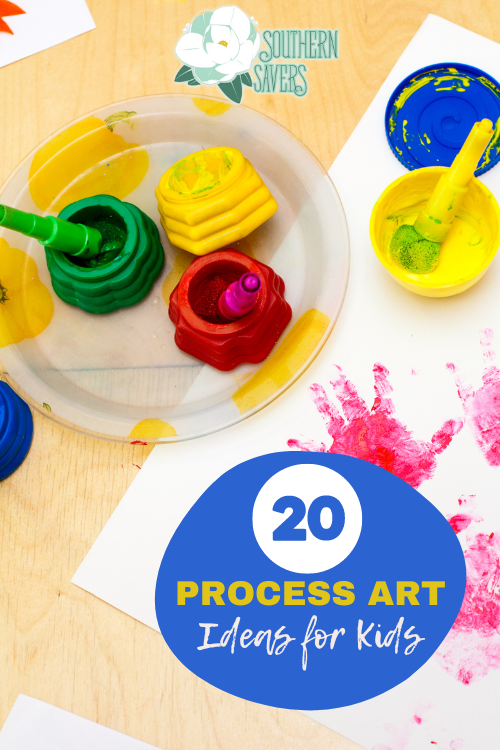Do you want to give your kids some sensory fun while also making a cool art project? Try one of these 20 process art ideas for kids!