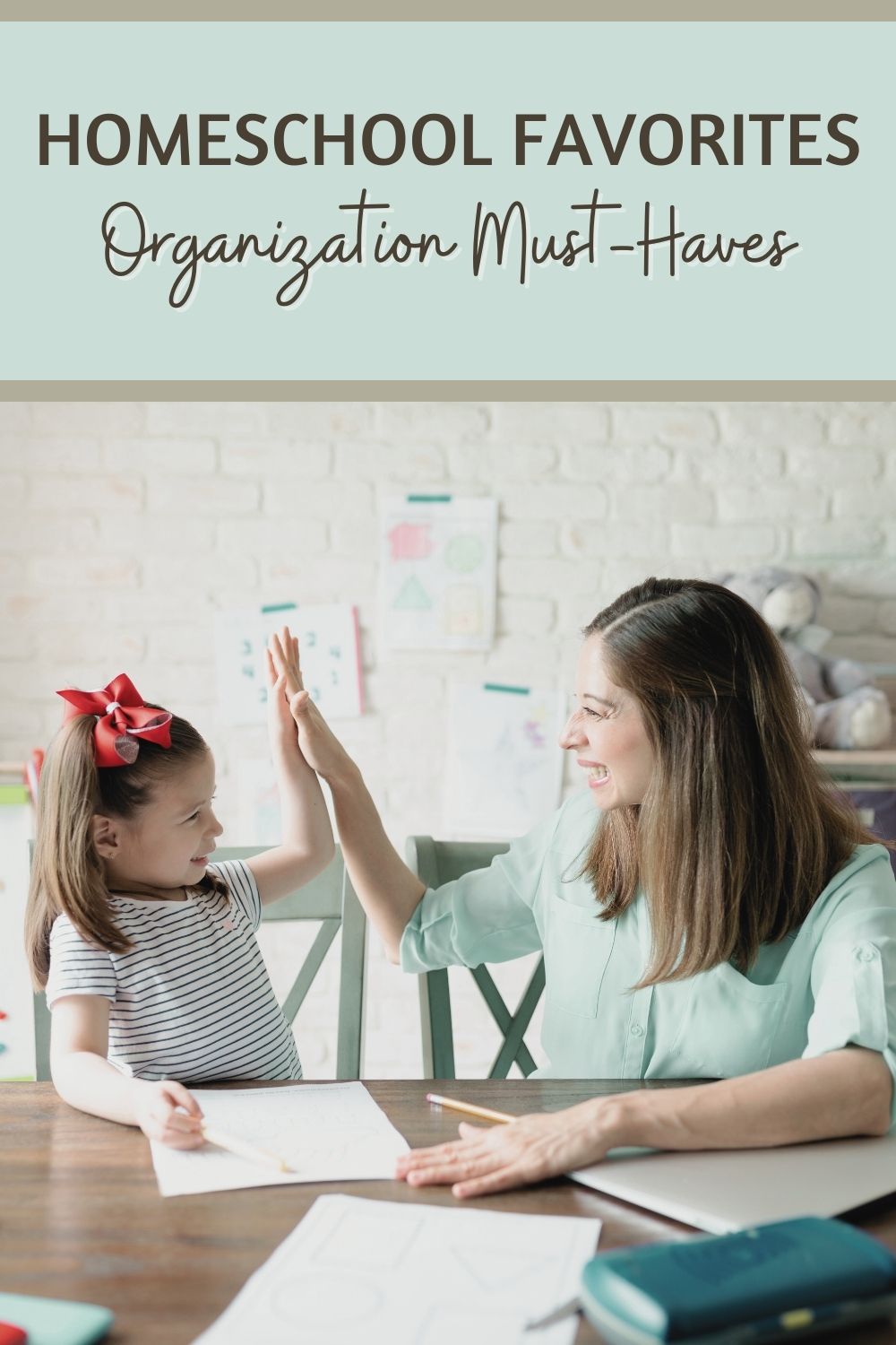 As more families opt for homeschooling their children, I thought it would be a good time to share some of the things I feel are essential for organization.