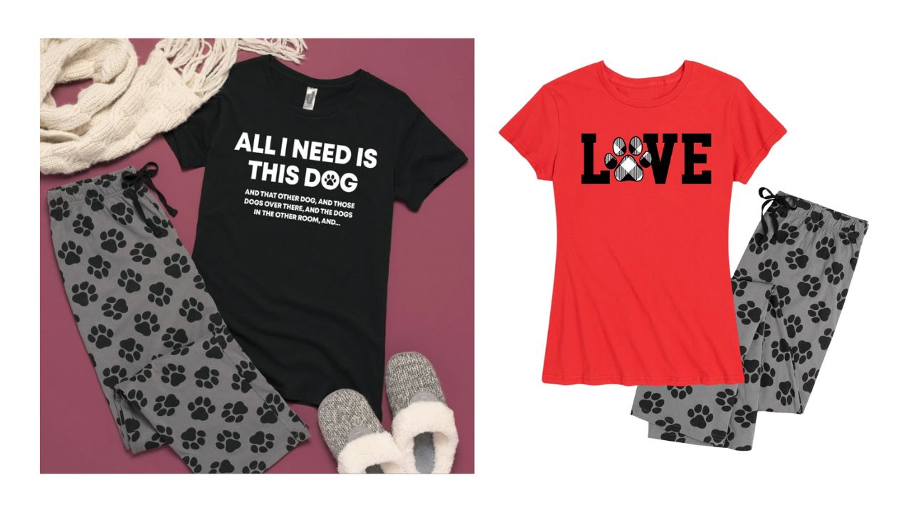 Women's Paw Print Dog Pajamas 20 (reg. 25) Southern Savers