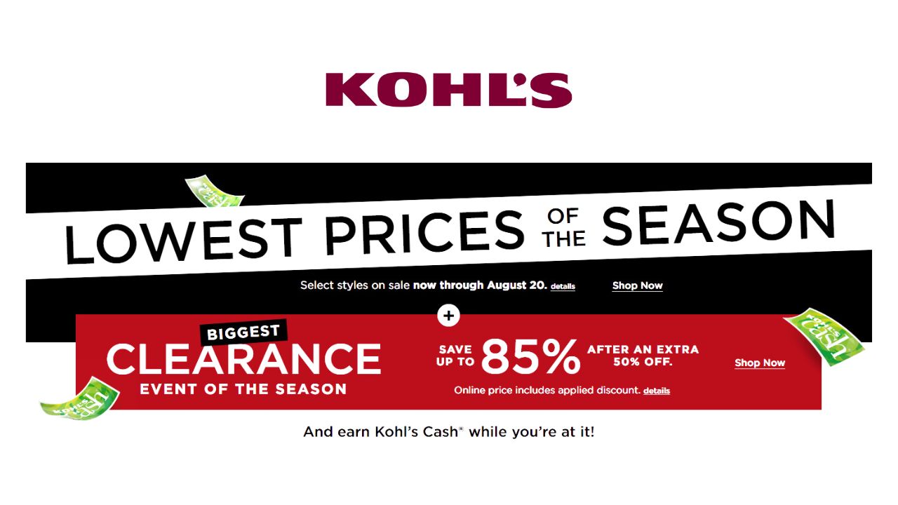 Kohl's Biggest Clearance Events Ends Tomorrow! Southern Savers