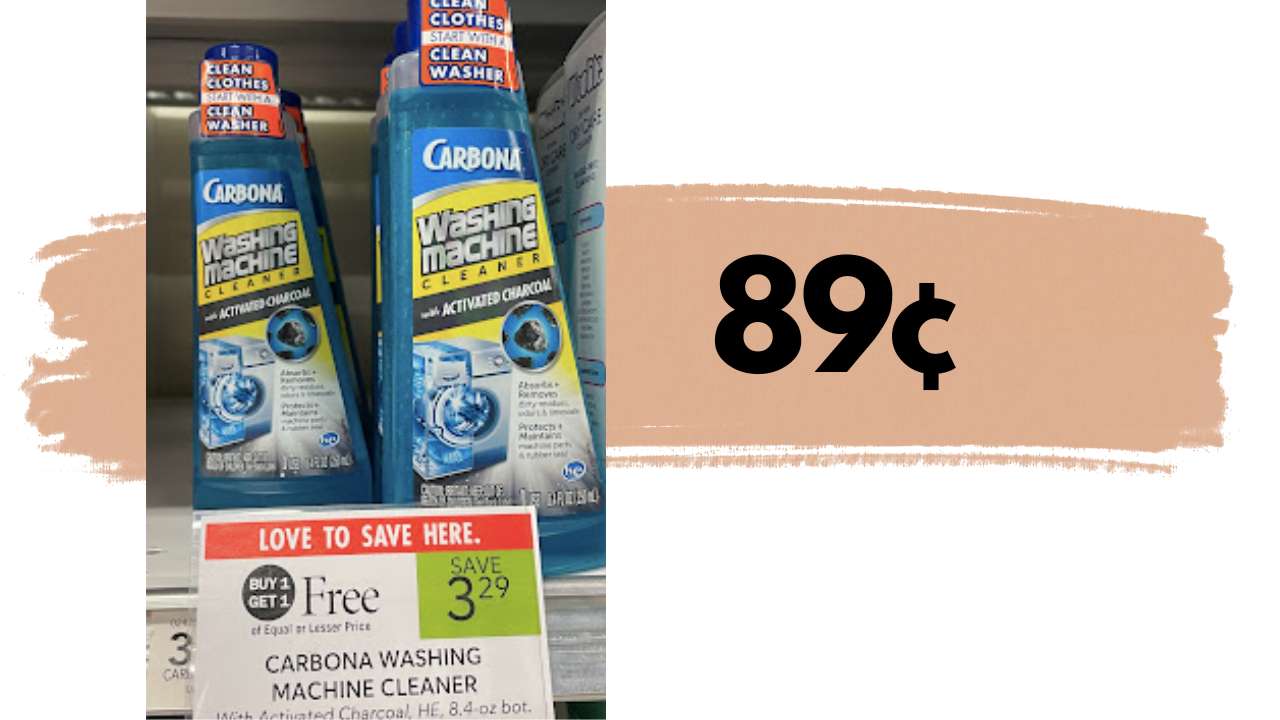 Carbona Washing Machine Cleaner & Color Grabber Sheets Just 89