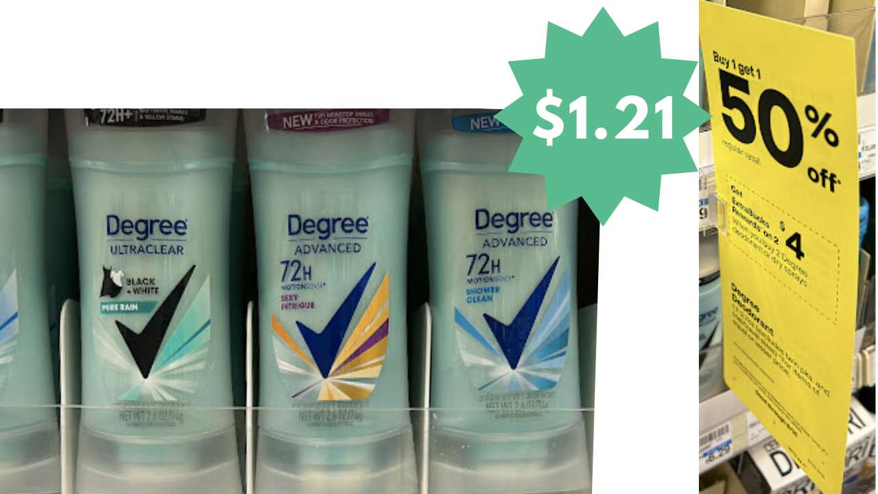 1.21 Degree Women's Deodorant at CVS Southern Savers