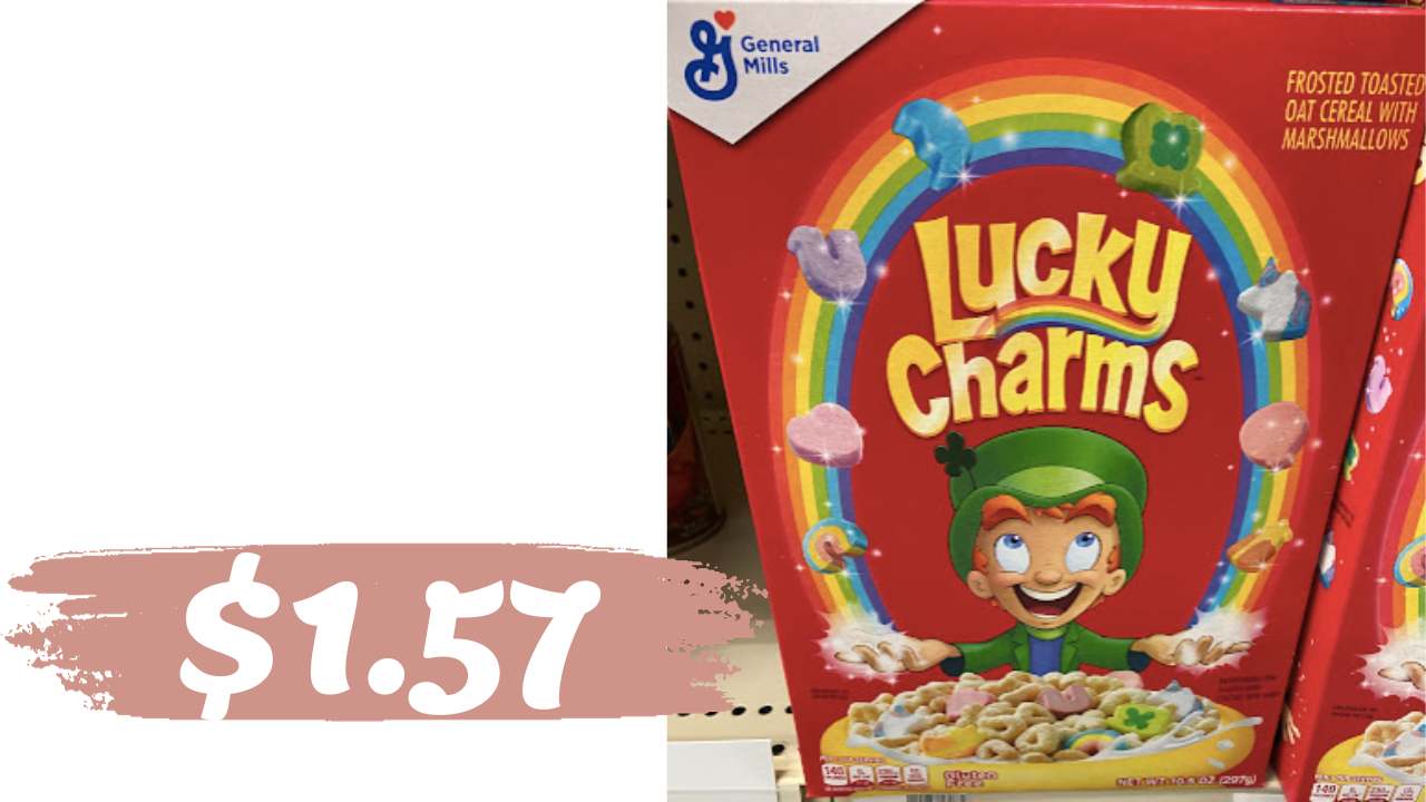 1.57 Lucky Charms Cereal at Publix Southern Savers