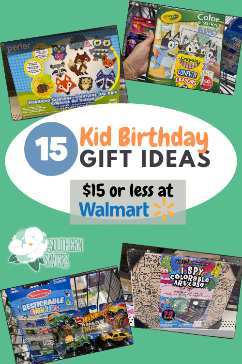 Has your child been invited to yet another party this year? Here are 15 kid birthday gift ideas for $15 or less at Walmart!