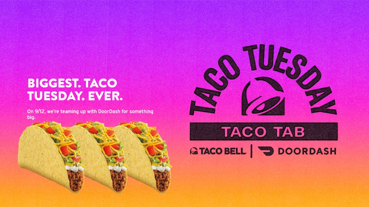 5 off 15+ DoorDash Order on Taco Tuesday, 9/12 Southern Savers