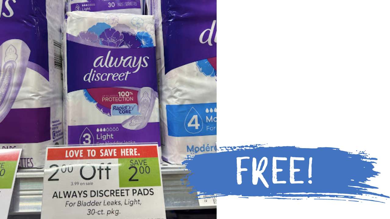 FREE Always Discreet Pads at Publix Southern Savers