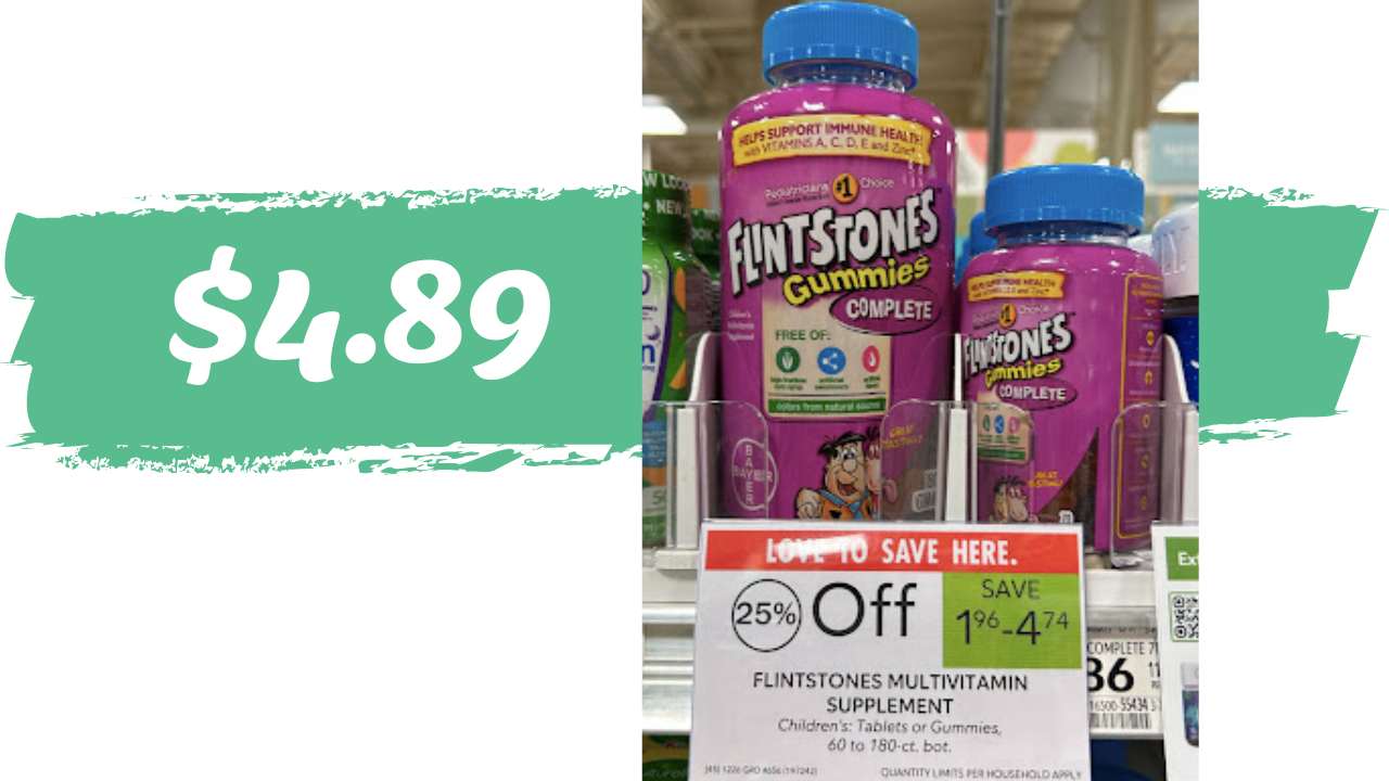 Get Flintstones Multivitamins for $4.89 :: Southern Savers