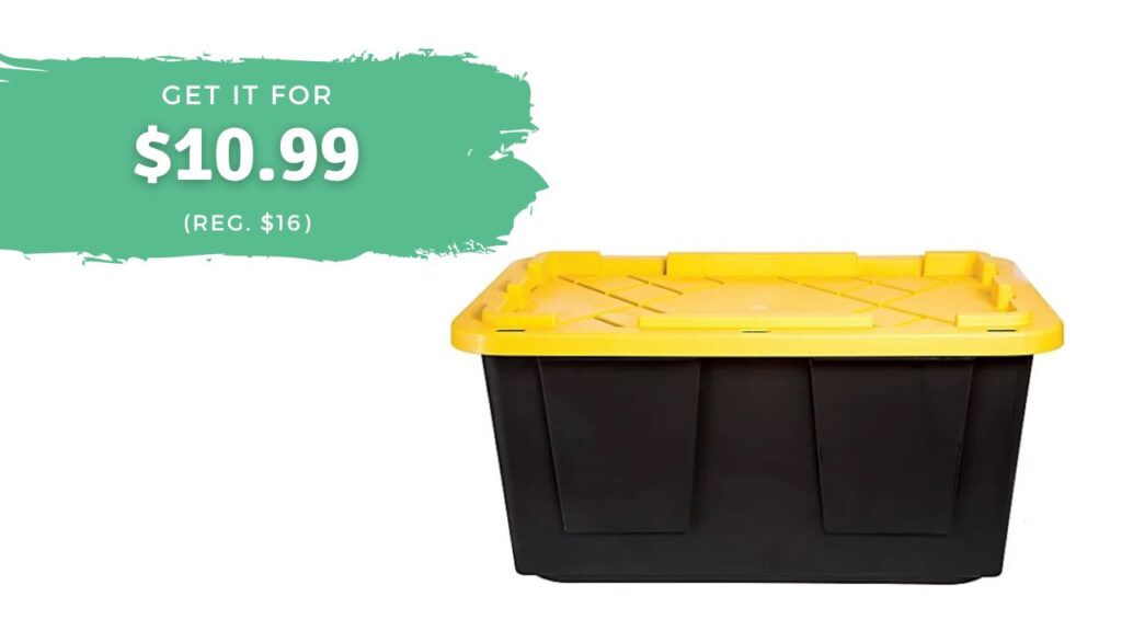 Office Depot  27-Gallon Storage Tote Only $10.99 (reg. $16