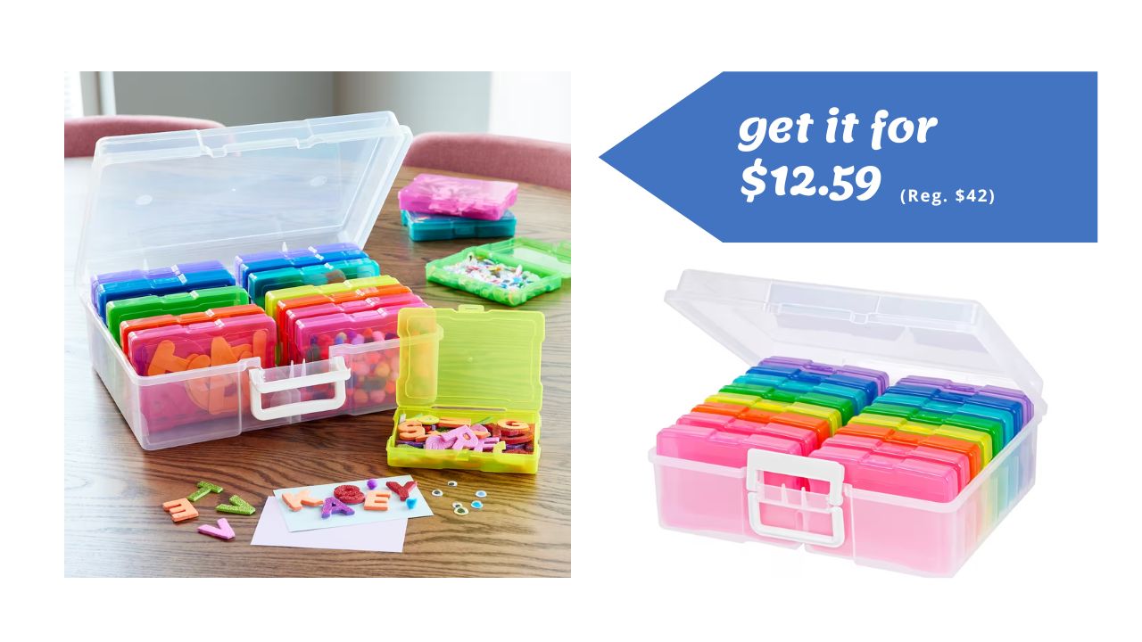 Michaels has a Photo and Craft Keeper box on sale for $12.59