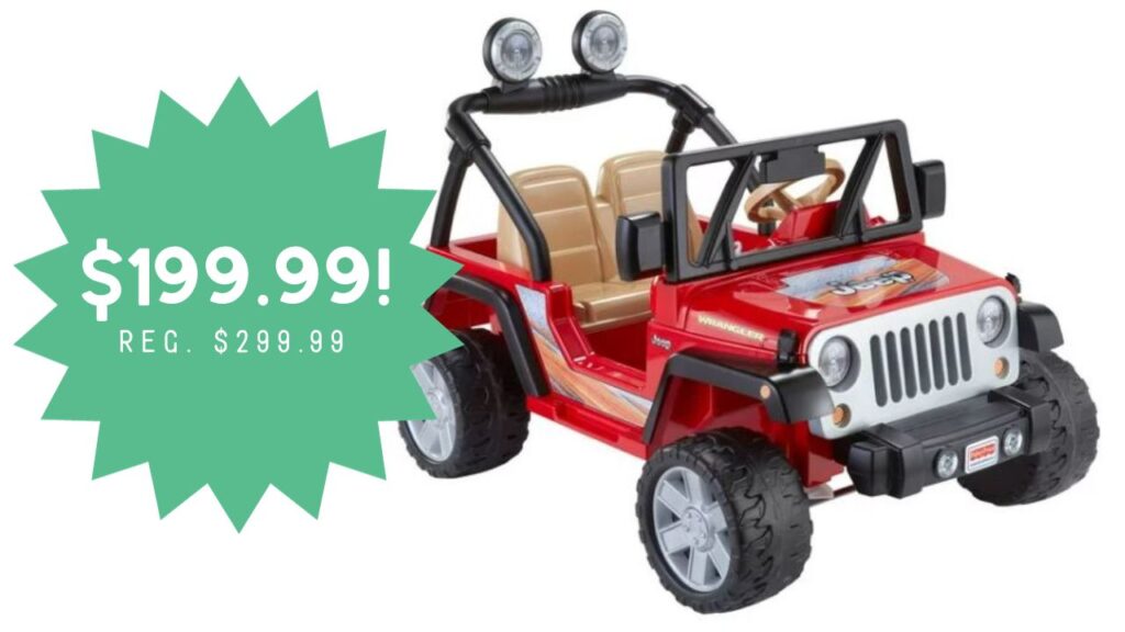 Power Wheels Jeep Wrangler Ride-On Toy | $199 (Reg. $299) :: Southern