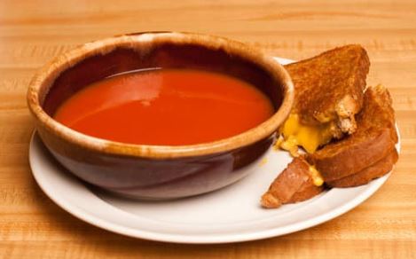 tomato soup sandwich