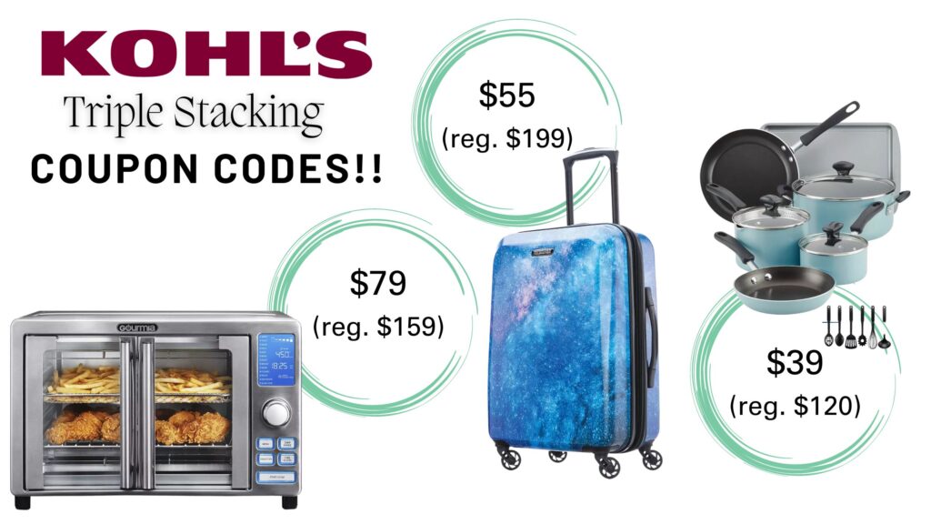 Triple Stacking Kohl's Coupons + Free Shipping On Any Order