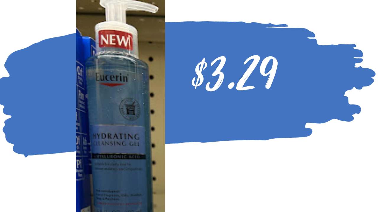 3.29 Eucerin Hydrating Gel Cleanser (reg. 10.79) at CVS Southern