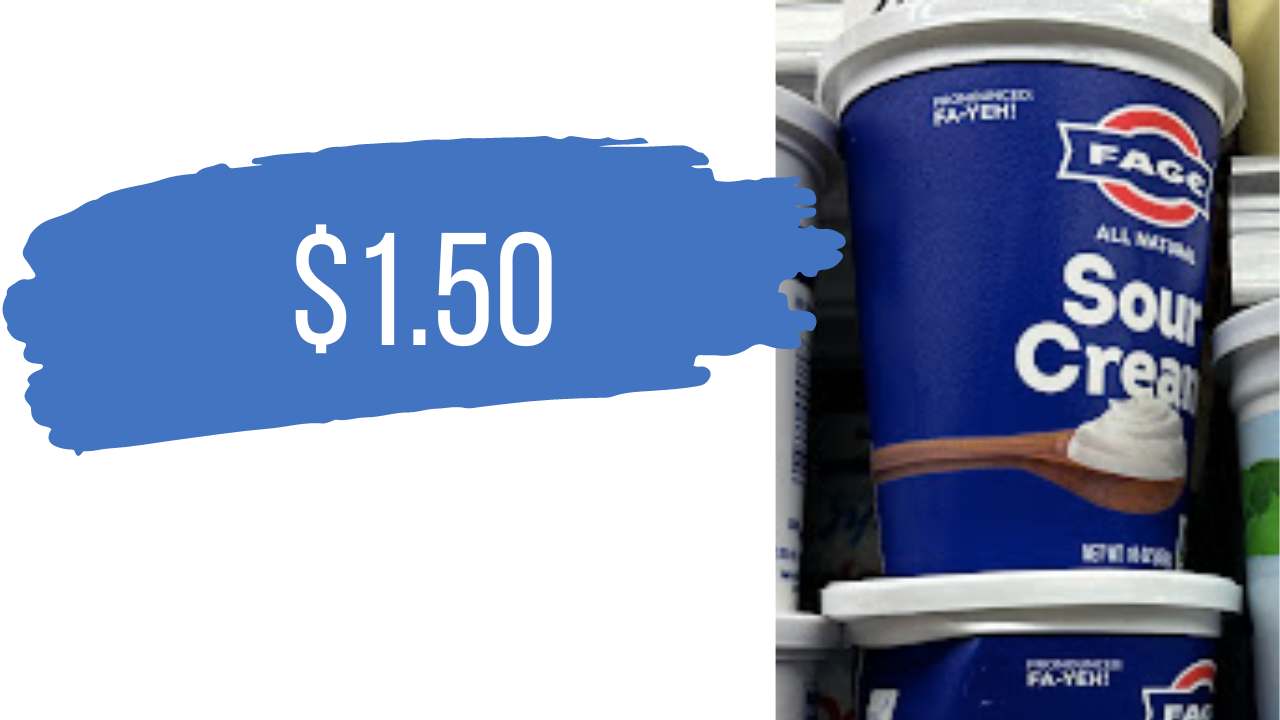 1.50 Fage Sour Cream at Publix Southern Savers