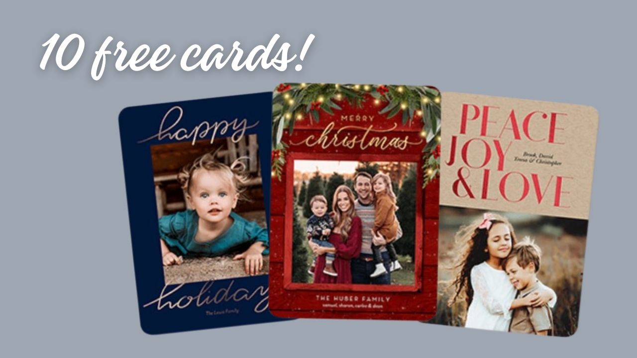 10 Free Christmas Cards At Shutterfly Southern Savers