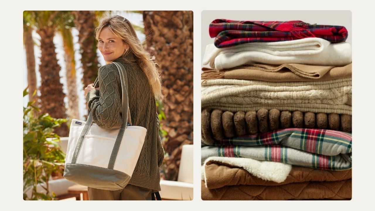 Land's End 60 Off Totes & Throws Today Only! Southern Savers