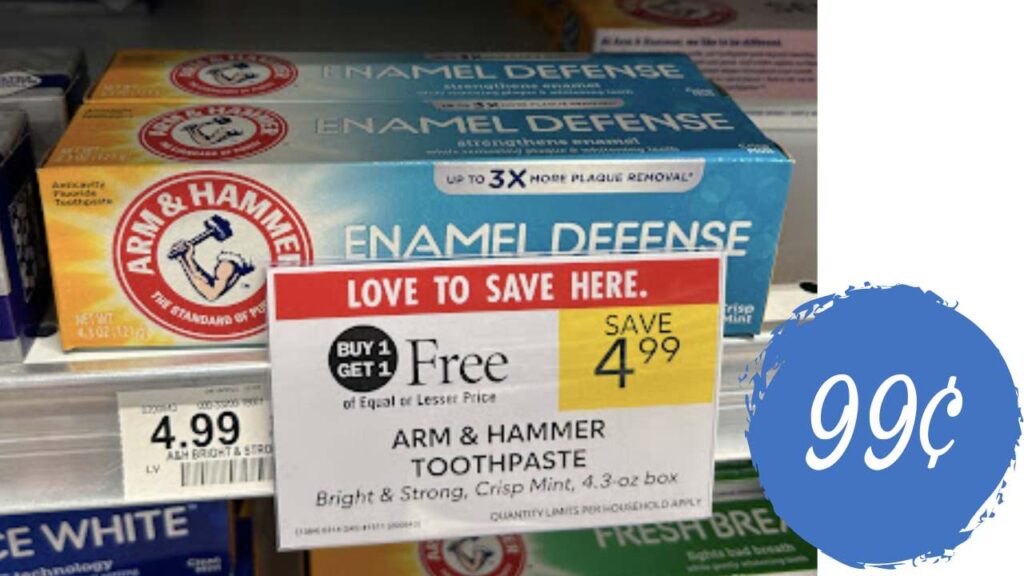99¢ Arm & Hammer Toothpaste at Publix (Save 4!) Southern Savers